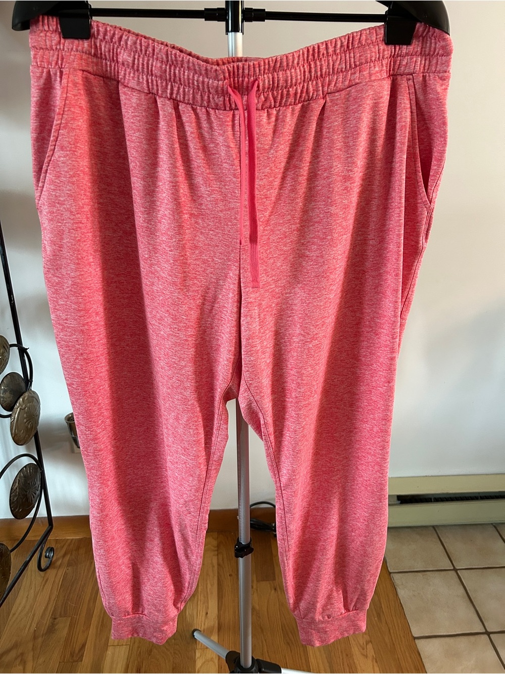 Avia Pink Heathered Active Joggers